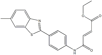 ethyl (E)-4-[4-(6-methyl-1,3-benzothiazol-2-yl)anilino]-4-oxo-2-butenoate Structure