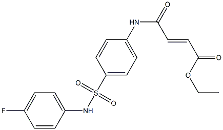 ethyl (E)-4-{4-[(4-fluoroanilino)sulfonyl]anilino}-4-oxo-2-butenoate Structure
