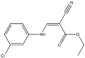 ethyl (Z)-3-(3-chloroanilino)-2-cyano-2-propenoate Structure