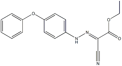 ethyl 2-cyano-2-[(E)-2-(4-phenoxyphenyl)hydrazono]acetate 구조식 이미지