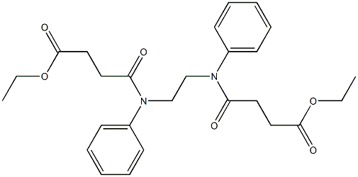 ethyl 4-({2-[(4-ethoxy-4-oxobutanoyl)anilino]ethyl}anilino)-4-oxobutanoate Structure