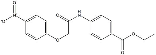 ethyl 4-{[2-(4-nitrophenoxy)acetyl]amino}benzoate Structure