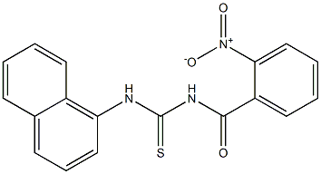 N-(1-naphthyl)-N'-(2-nitrobenzoyl)thiourea Structure