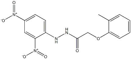 N'-(2,4-dinitrophenyl)-2-(2-methylphenoxy)acetohydrazide Structure