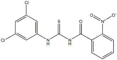 N-(3,5-dichlorophenyl)-N'-(2-nitrobenzoyl)thiourea 구조식 이미지