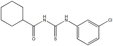 N-(3-chlorophenyl)-N'-(cyclohexylcarbonyl)thiourea 구조식 이미지