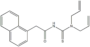 N,N-diallyl-N'-[2-(1-naphthyl)acetyl]thiourea 구조식 이미지