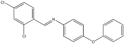 N-[(E)-(2,4-dichlorophenyl)methylidene]-N-(4-phenoxyphenyl)amine 구조식 이미지