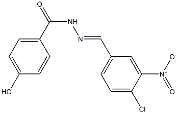 N'-[(E)-(4-chloro-3-nitrophenyl)methylidene]-4-hydroxybenzohydrazide Structure