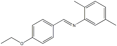 N-(2,5-dimethylphenyl)-N-[(E)-(4-ethoxyphenyl)methylidene]amine 구조식 이미지