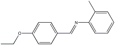 N-[(E)-(4-ethoxyphenyl)methylidene]-N-(2-methylphenyl)amine 구조식 이미지