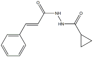 N'-[(E)-3-phenyl-2-propenoyl]cyclopropanecarbohydrazide Structure