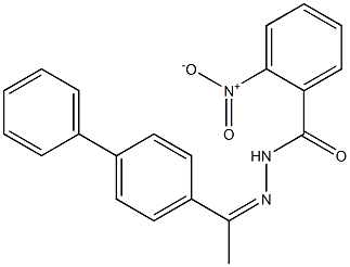 N'-[(Z)-1-[1,1'-biphenyl]-4-ylethylidene]-2-nitrobenzohydrazide Structure