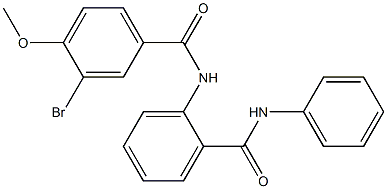 N-[2-(anilinocarbonyl)phenyl]-3-bromo-4-methoxybenzamide Structure