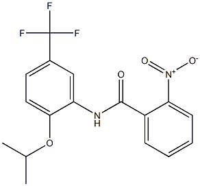 N-[2-isopropoxy-5-(trifluoromethyl)phenyl]-2-nitrobenzamide 구조식 이미지