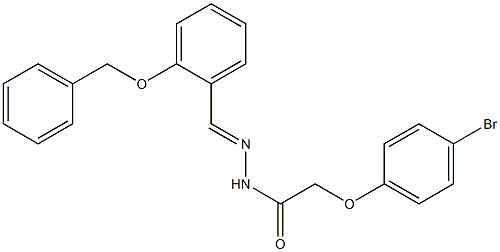 N'-{(E)-[2-(benzyloxy)phenyl]methylidene}-2-(4-bromophenoxy)acetohydrazide 구조식 이미지