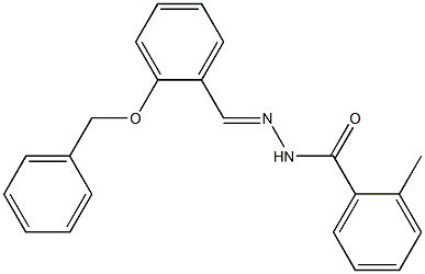 N'-{(E)-[2-(benzyloxy)phenyl]methylidene}-2-methylbenzohydrazide Structure