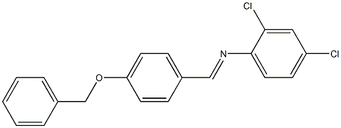 N-{(E)-[4-(benzyloxy)phenyl]methylidene}-N-(2,4-dichlorophenyl)amine Structure