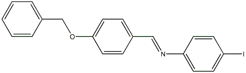 N-{(E)-[4-(benzyloxy)phenyl]methylidene}-N-(4-iodophenyl)amine Structure