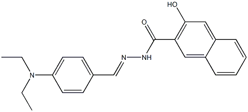 N'-{(E)-[4-(diethylamino)phenyl]methylidene}-3-hydroxy-2-naphthohydrazide Structure