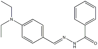 N'-{(E)-[4-(diethylamino)phenyl]methylidene}benzohydrazide 구조식 이미지