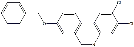 N-{(Z)-[3-(benzyloxy)phenyl]methylidene}-N-(3,4-dichlorophenyl)amine 구조식 이미지