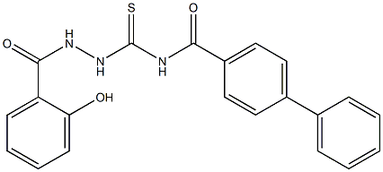 N-{[2-(2-hydroxybenzoyl)hydrazino]carbothioyl}[1,1'-biphenyl]-4-carboxamide Structure