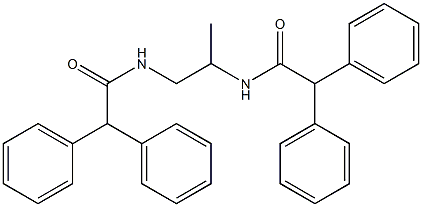 N-{2-[(2,2-diphenylacetyl)amino]-1-methylethyl}-2,2-diphenylacetamide Structure