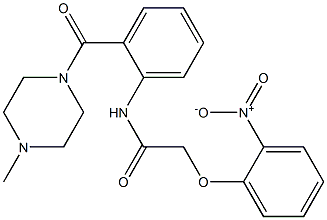 N-{2-[(4-methyl-1-piperazinyl)carbonyl]phenyl}-2-(2-nitrophenoxy)acetamide Structure