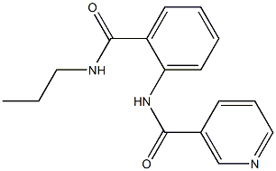 N-{2-[(propylamino)carbonyl]phenyl}nicotinamide 구조식 이미지