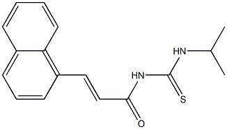 N-isopropyl-N'-[(E)-3-(1-naphthyl)-2-propenoyl]thiourea Structure