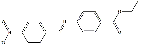 propyl 4-{[(E)-(4-nitrophenyl)methylidene]amino}benzoate Structure