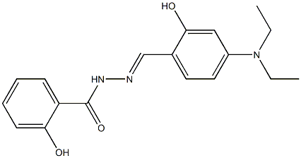 N'-{(E)-[4-(diethylamino)-2-hydroxyphenyl]methylidene}-2-hydroxybenzohydrazide Structure