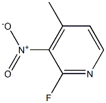 3-Nitro-2-fluoro-4-methylpyridine 구조식 이미지