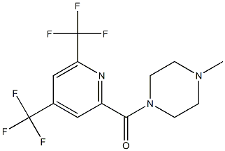 [4,6-bis(trifluoromethyl)-2-pyridinyl](4-methylpiperazino)methanone Structure