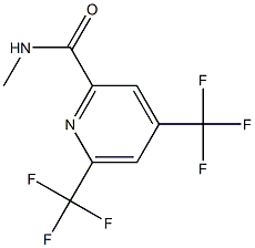 N-methyl-4,6-bis(trifluoromethyl)-2-pyridinecarboxamide 구조식 이미지