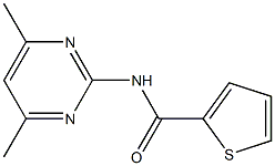 N-(4,6-dimethyl-2-pyrimidinyl)-2-thiophenecarboxamide Structure