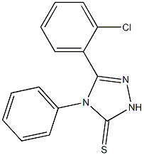 5-(2-chlorophenyl)-4-phenyl-2,4-dihydro-3H-1,2,4-triazole-3-thione Structure