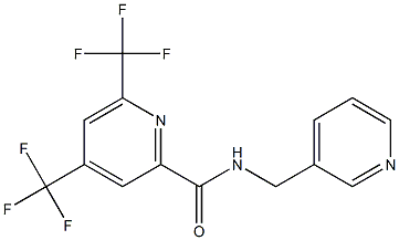 N-(3-pyridinylmethyl)-4,6-bis(trifluoromethyl)-2-pyridinecarboxamide Structure