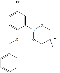 2-(2-Benzyloxy-5-bromophenyl)-5,5-dimethyl-1,3,2-dioxaborinane Structure