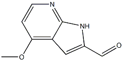 4-Methoxy-1H-pyrrolo[2,3-b]pyridine-2-carbaldehyde ,97% 구조식 이미지