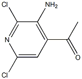 1-(3-Amino-2,6-dichloropyridin-4-yl)ethanone ,98% 구조식 이미지
