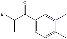 2-bromo-1-(3,4-dimethylphenyl)propan-1-one Structure