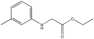 ethyl [(3-methylphenyl)amino]acetate 구조식 이미지