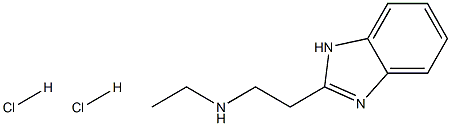 N-[2-(1H-benzimidazol-2-yl)ethyl]-N-ethylamine dihydrochloride 구조식 이미지