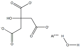 Citric acid, aluminium salt hydrate Structure