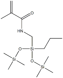 methacrylamidopropylbis(trimethylsiloxy)methylsilane Structure