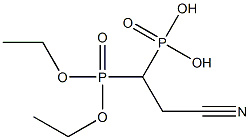 (2-Cyanoethane-1,1-diyl)bis(phosphonic acid diethyl) ester 구조식 이미지