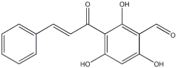 3'-Formyl-2',4',6'-trihydroxychalcone Structure