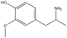 4'-Hydroxy-3'-methoxyamphetamine Structure